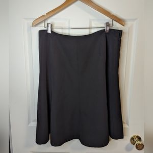 Coldwater Creek Women's black flare Aline Midi skirt size 16